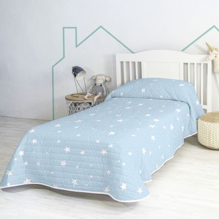 Colcha HappyFriday BASIC KIDS Azul 200 x 260 cm de HappyFriday, Mantas y colchas - Ref: D1611227, Precio: 87,69 €, Descuento: %