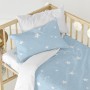 Drap housse HappyFriday BASIC KIDS Bleu Blanc 60 x 120 x 14 cm Etoiles de HappyFriday, Draps et taies d'oreiller - Réf : D161...