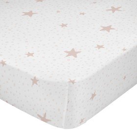 Fitted sheet HappyFriday BASIC KIDS Pink 105 x 200 x 32 cm by HappyFriday, Sheets and pillowcases - Ref: D1611245, Price: 23,...