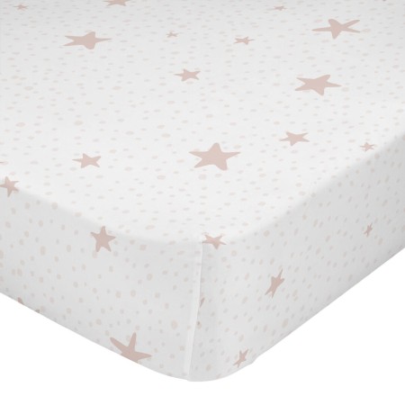 Sábana Bajera HappyFriday BASIC KIDS Rosa 90 x 200 x 32 cm de HappyFriday, Sábanas y fundas de almohada - Ref: D1611246, Prec...