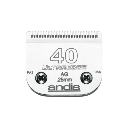 Lâminas de Barbear Andis S-40 Aço Cromado 0,25 mm de Andis, Máquinas elétricas e lâminas - Ref: S6100913, Preço: 31,88 €, Des...