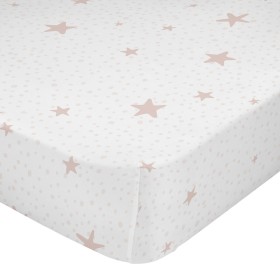 Fitted sheet HappyFriday BASIC KIDS Pink 70 x 140 x 14 cm by HappyFriday, Sheets and pillowcases - Ref: D1611251, Price: 13,2...