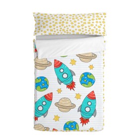 Quilted Zipper Bedding HappyFriday Mr Fox Space Rocket Multicolour 105 x 200 cm by HappyFriday, Slumber Bags - Ref: D1611266,...