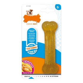 Dog chewing toy Nylabone Size M Chicken Thermoplastic Puppies by Nylabone, Biting toys - Ref: S6101215, Price: 7,73 €, Discou...