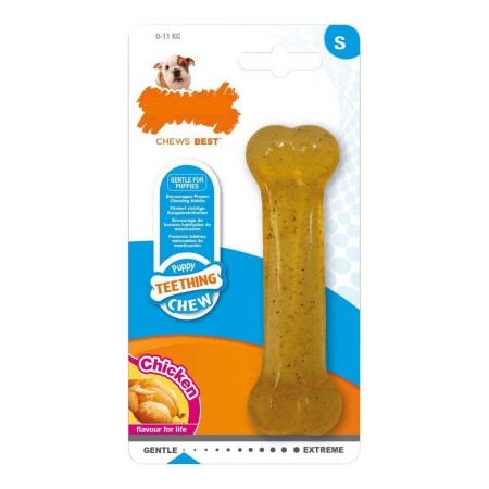 Giocattolo da mordere per cani Nylabone Taglia S Pollo Termoplastico Cuccioli di Nylabone, Giocattoli da mordere - Rif: S6101...