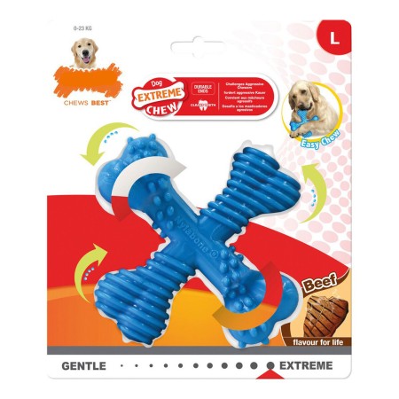 Mordedor de perro Nylabone Dura Chew Cruz Talla L Nylon Ternera de Nylabone, Juguetes para morder - Ref: S6101448, Precio: 16...