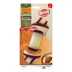 Dog chewing toy Nylabone Rawhide Knot Size L Nylon Veal by Nylabone, Biting toys - Ref: S6101450, Price: 16,49 €, Discount: %