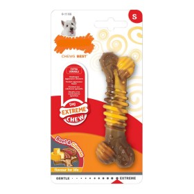 Giocattolo da mordere per cani Nylabone Dura Chew Formaggio Carne Naturale 20 di Nylabone, Giocattoli da mordere - Rif: S6101...