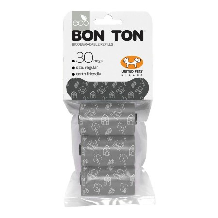 Sacos higiénicos United Pets Bon Ton Regular Cão Cinzento (3 x 10 uds) de United Pets, Sacos para apanhar excrementos - Ref: ...