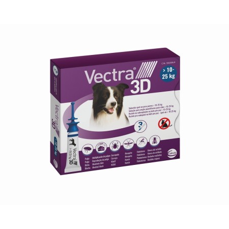 Pipette pour chien Ceva 3D M 10-25 Kg 3 Unités de Ceva, Pipettes anti-puces - Réf : S6101870, Prix : 31,89 €, Remise : %