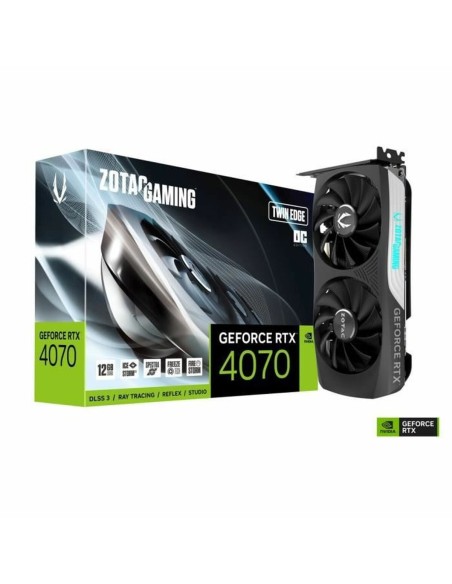 Tarjeta Gráfica Zotac GeForce RTX 4070 Twin Edge OC GEFORCE RTX 4070 12 GB GDDR6X | Tienda24 Tienda24.eu