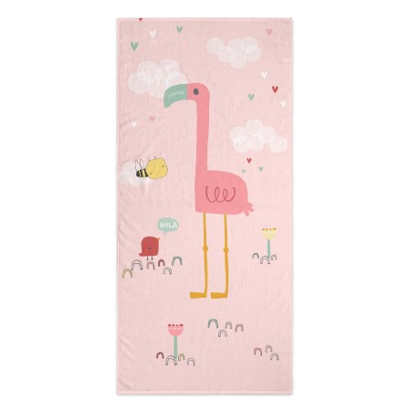 Bath towel HappyFriday Moshi Moshi Hola Multicolour 70 x 150 cm by HappyFriday, Children's Bath Towels - Ref: D1611333, Price...