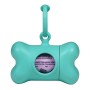 Dispenser di Buste per Animali Domestici United Pets Bon Ton Nano Classic Cane Acquamarina Plastica riciclata (6 x 3 x 4 cm) ...