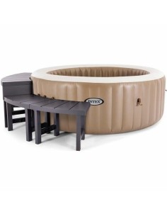 Inflatable Spa Sunspa Squared Black 4 persons (155 x 155 x 65 cm) | Tienda24 Tienda24.eu