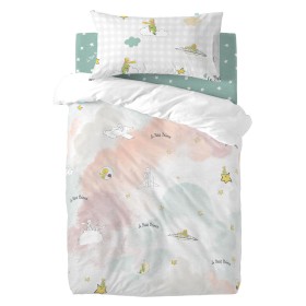 Duvet cover set HappyFriday Le Petit Prince Nuages Multicolour Baby Crib 2 Pieces by HappyFriday, Quilts and quilt covers - R...