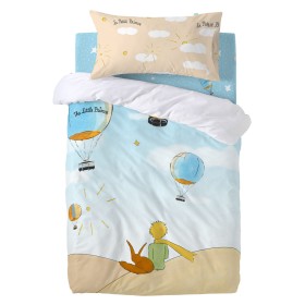 Bettbezug-Set HappyFriday Le Petit Prince Montgolfiere Bunt Babybettchen 2 Stücke von HappyFriday, Bettdecken und Bettdeckenb...