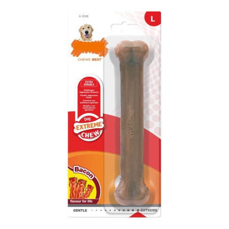 Mordedor de perro Nylabone Dura Chew Bacon Talla L Nylon de Nylabone, Juguetes para morder - Ref: S6103269, Precio: 11,19 €, ...