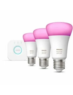 Lampadina Intelligente Philips Kit de inicio: 3 bombillas inteligentes E27 (1100) 9 W E27 6500 K 806 lm da Philips, Sistemi d...