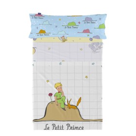 Jeu de draps HappyFriday Le Petit Prince Imagination Multicouleur 2 Pièces de HappyFriday, Linge de lit pour berceaux - Réf :...