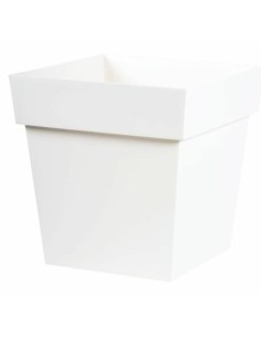 Maceta Autorriego Stefanplast Cloe Blanco Plástico 25 x 25 x 25 cm (6 Unidades) | Tienda24 Tienda24.eu