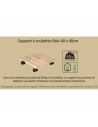 Flowerpot Standt with Wheels EDA Wood 40 x 40 x 8,4 cm | Tienda24 Tienda24.eu