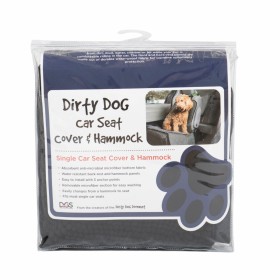 Coprisedile Singolo per Auto per Animali Domestici Dog Gone Smart 112 x 89 cm Nero Plastica di Dog Gone Smart, Protezioni per...