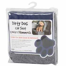 Funda Protectora de Asiento Individual de Coche para Mascotas Dog Gone Smart 112 x 89 cm Gris Plástico de Dog Gone Smart, Pro...