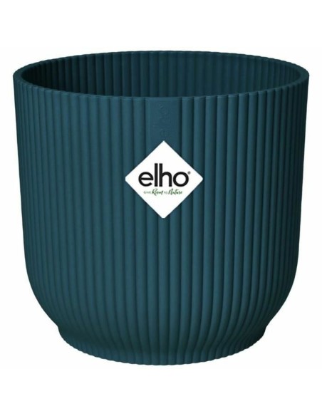 Plant pot Elho Ø 25 cm Circular Dark blue Plastic | Tienda24 Tienda24.eu