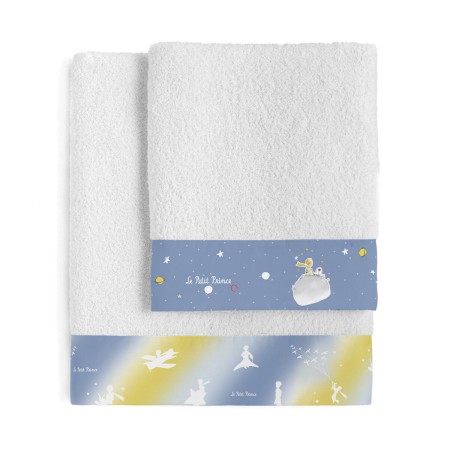 Set di asciugamani HappyFriday Le Petit Prince Univers Multicolore 2 Pezzi di HappyFriday, Asciugamani - Rif: D1611517, Prezz...