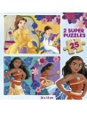 Set de 2 Puzzles Disney Princess Bella + Vaiana 25 Peças | Tienda24 Tienda24.eu