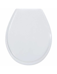 Toilet Seat Gelco White/Black MDF Wood | Tienda24 Tienda24.eu