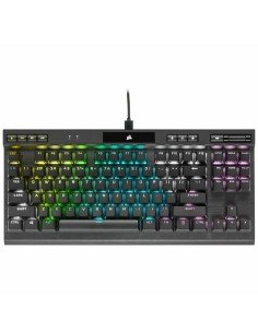 Keyboard Logitech G413 TKL SE USB Black Backlighted Gaming AZERTY | Tienda24 Tienda24.eu