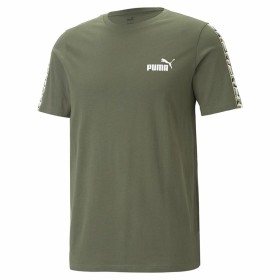 Men’s Short Sleeve T-Shirt Puma Ess Tape Camo Moss S Green Olive by Puma, Men - Ref: S64108419, Price: 26,44 €, Discount: %