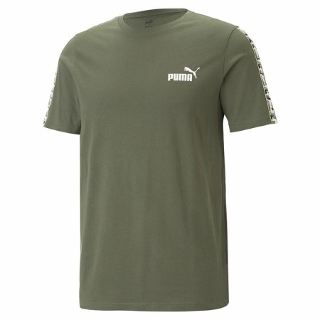 Maglia a Maniche Corte Uomo Puma Ess Tape Camo Moss S Verde Oliva | Tienda24 - Global Online Shop Tienda24.eu