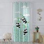 Cortina HappyFriday Moshi Moshi Panda Garden Azul 140 x 265 cm de HappyFriday, Cortinas - Ref: D1611644, Precio: 26,54 €, Des...