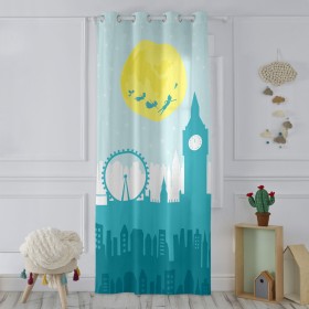 Curtain HappyFriday MR FOX Multicolour 140 x 265 cm by HappyFriday, Curtains - Ref: D1611647, Price: 26,54 €, Discount: %