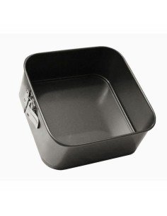 Molde Desmontável 28 x 6,5 x 28,5 cm Metal Cinzento escuro Aço com carbono | Tienda24 Tienda24.eu