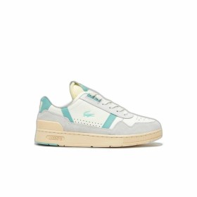 Scarpe da Tennis Casual Donna Lacoste T-Clip Leather Colour Pop Bianco di Lacoste, Sneakers e scarpe sportive - Rif: S6410891...