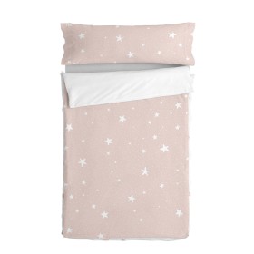 Housse de couette non rembourrée HappyFriday Basic Kids Little star Rose 90 x 200 cm de HappyFriday, Sacs de couchage - Réf :...