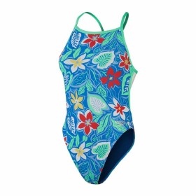 Women’s Bathing Costume Speedo Allover Vback Blue by Speedo, Swimwear - Ref: S64108946, Price: 52,31 €, Discount: %