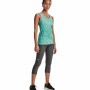 Camisola de Manga Curta Mulher Under Armour HeatGear Água-marinha | Tienda24 - Global Online Shop Tienda24.eu