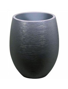 Set of pots Ø 20 cm Ø 25 cm 2 Pieces Grey Silver Ceramic | Tienda24 Tienda24.eu