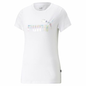 Camisola de Manga Curta Mulher Puma Ess+ Nova Shine Branco de Puma, Mulher - Ref: S64109000, Preço: 20,24 €, Desconto: %