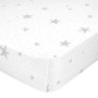 Fitted sheet HappyFriday BASIC KIDS Grey 90 x 200 x 32 cm by HappyFriday, Sheets and pillowcases - Ref: D1611690, Price: 21,5...