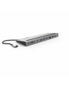 USB Hub Mobility Lab Dock Adapter 11 in 1 Black Grey 100 W | Tienda24 Tienda24.eu