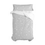 Parure de couette HappyFriday Basic Kids Gris Lit 1 persone 2 Pièces de HappyFriday, Couettes et housses de couette - Réf : D...