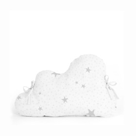 Paracolpi per culla HappyFriday Basic Kids Little star Grigio 60 x 40 cm di HappyFriday, Accessori per letti - Rif: D1611700,...