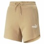 Sports Shorts for Women Puma Essentials 5" High Waist Beige | Tienda24 - Global Online Shop Tienda24.eu