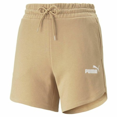 Short de Sport pour Femme Puma Essentials 5" High Waist Beige | Tienda24 - Global Online Shop Tienda24.eu