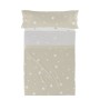 Jeu de draps HappyFriday Basic Kids Little star Beige Lit 1 persone 180 x 270 cm 2 Pièces de HappyFriday, Draps et taies d'or...